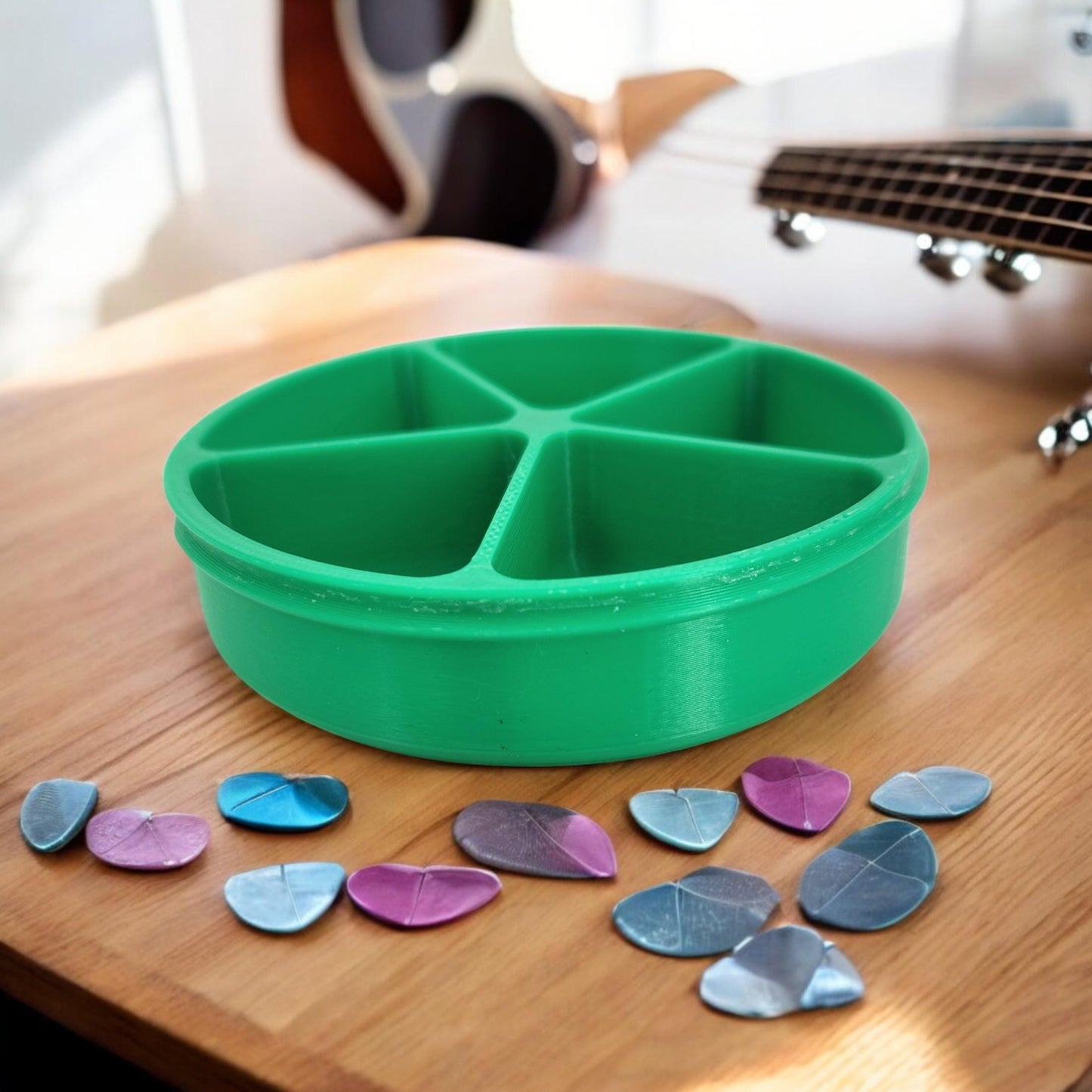 Guitar Pick Box 3D Printed Jewelry and Pick Holder | Unique Guitar Accessory, Home Decor, Custom Organizer