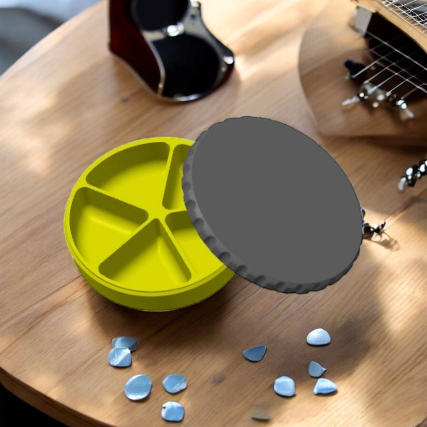 Guitar Pick Box 3D Printed Jewelry and Pick Holder | Unique Guitar Accessory, Home Decor, Custom Organizer
