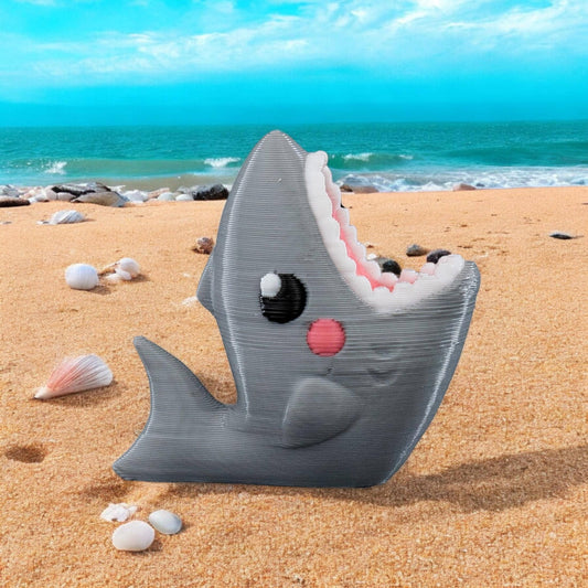 Great White Shark Earrings 3D Printed  | Magnetic or Post Options | Unique Ocean Themed Jewelry for Shark Lovers