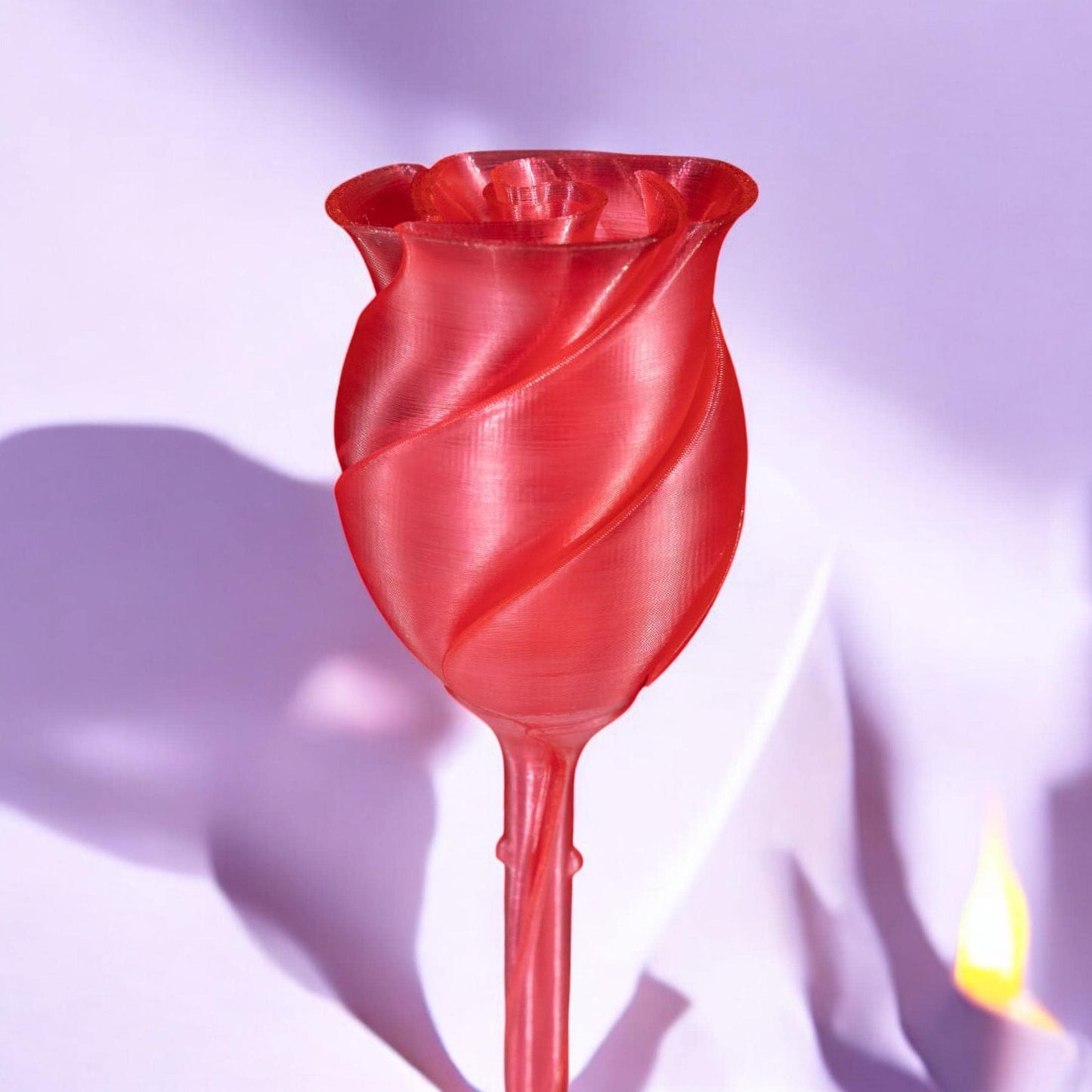 Valentine's Day Twisted Rose Fidget Gift | 3D Printed for Girlfriend, Daughter & Any Occasion | Unique Relaxation Present