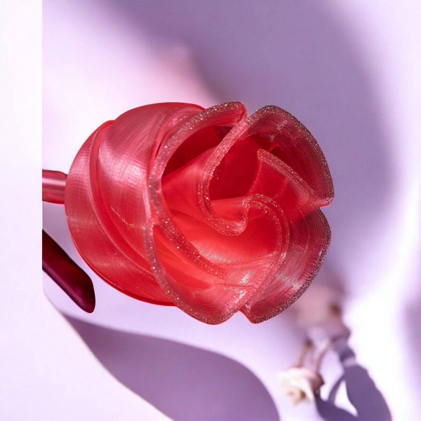 Valentine's Day Twisted Rose Fidget Gift | 3D Printed for Girlfriend, Daughter & Any Occasion | Unique Relaxation Present