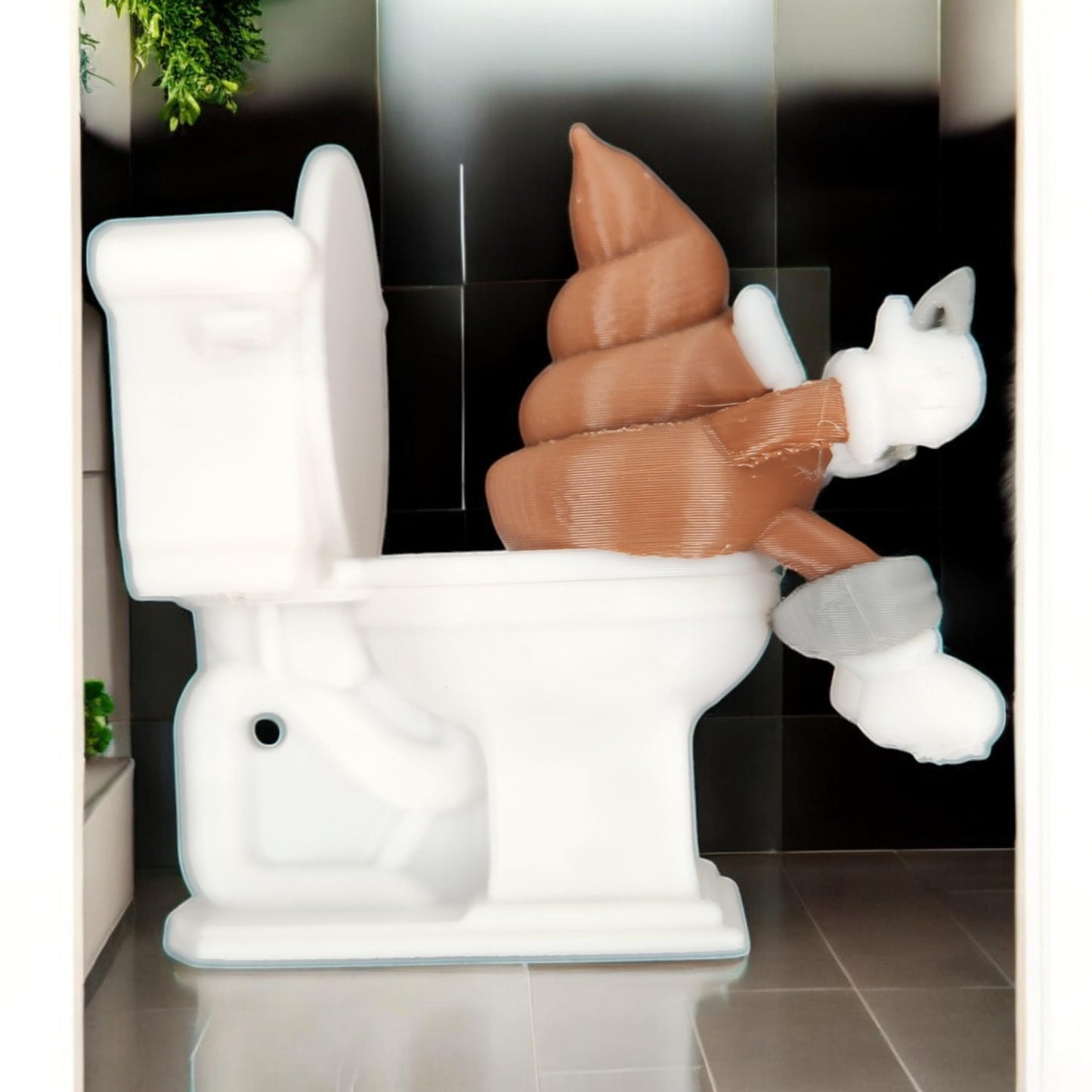 Mr. Poop Bathroom Buddy | Fun Mr. Hanky Toilet Decor | Unique Bathroom Gift | Kids & Adults | Whimsical Bathroom Accessory