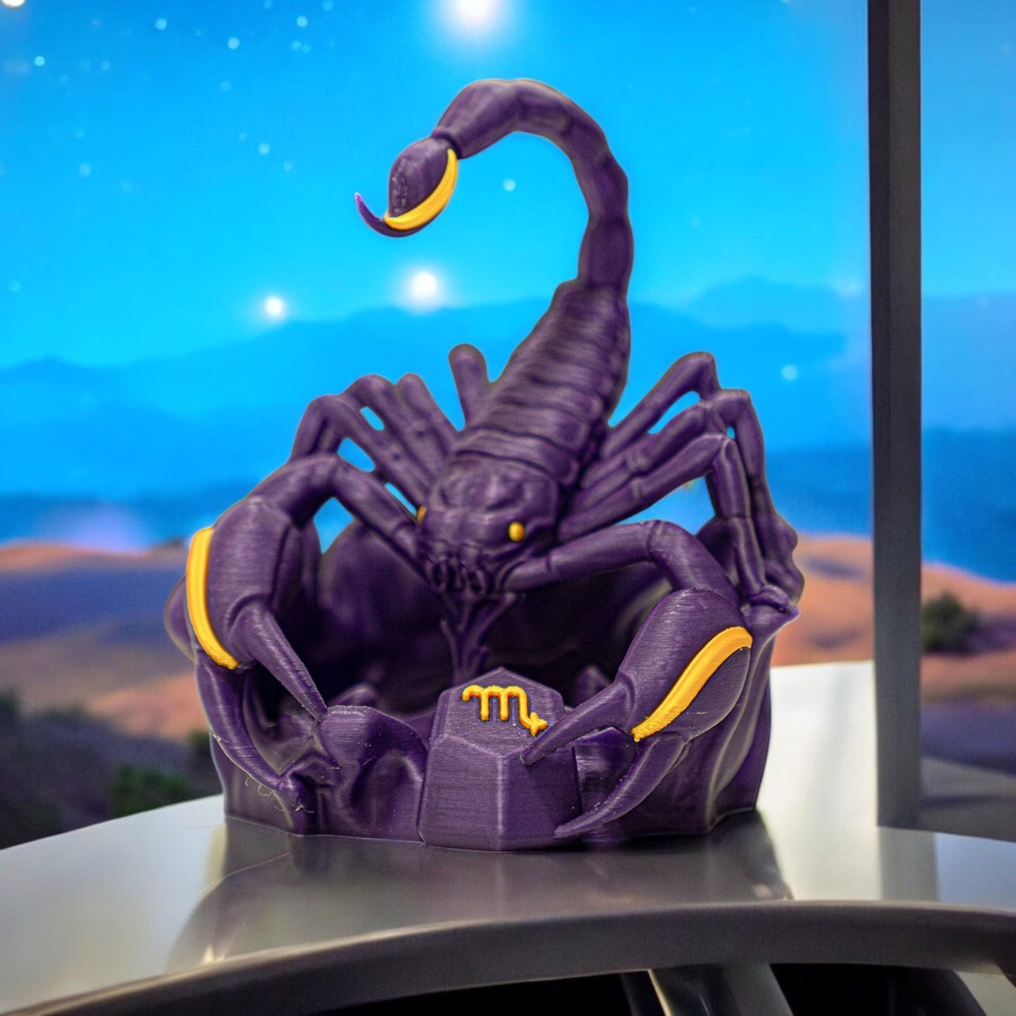 Scorpio Sculpture Figurine | Unique 3D Printed Zodiac Decor | Gift for Astrology Lovers & Scorpio Fans
