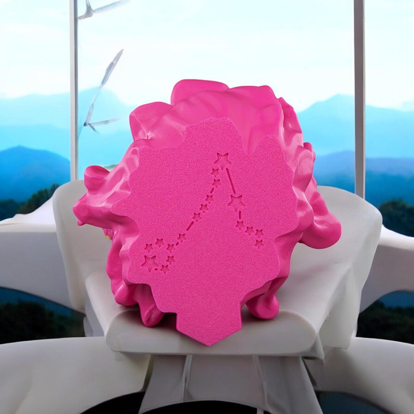 Pisces Sculpture Figurine | Unique 3D Printed Zodiac Decor for Astrology Lovers & Pisces Fans