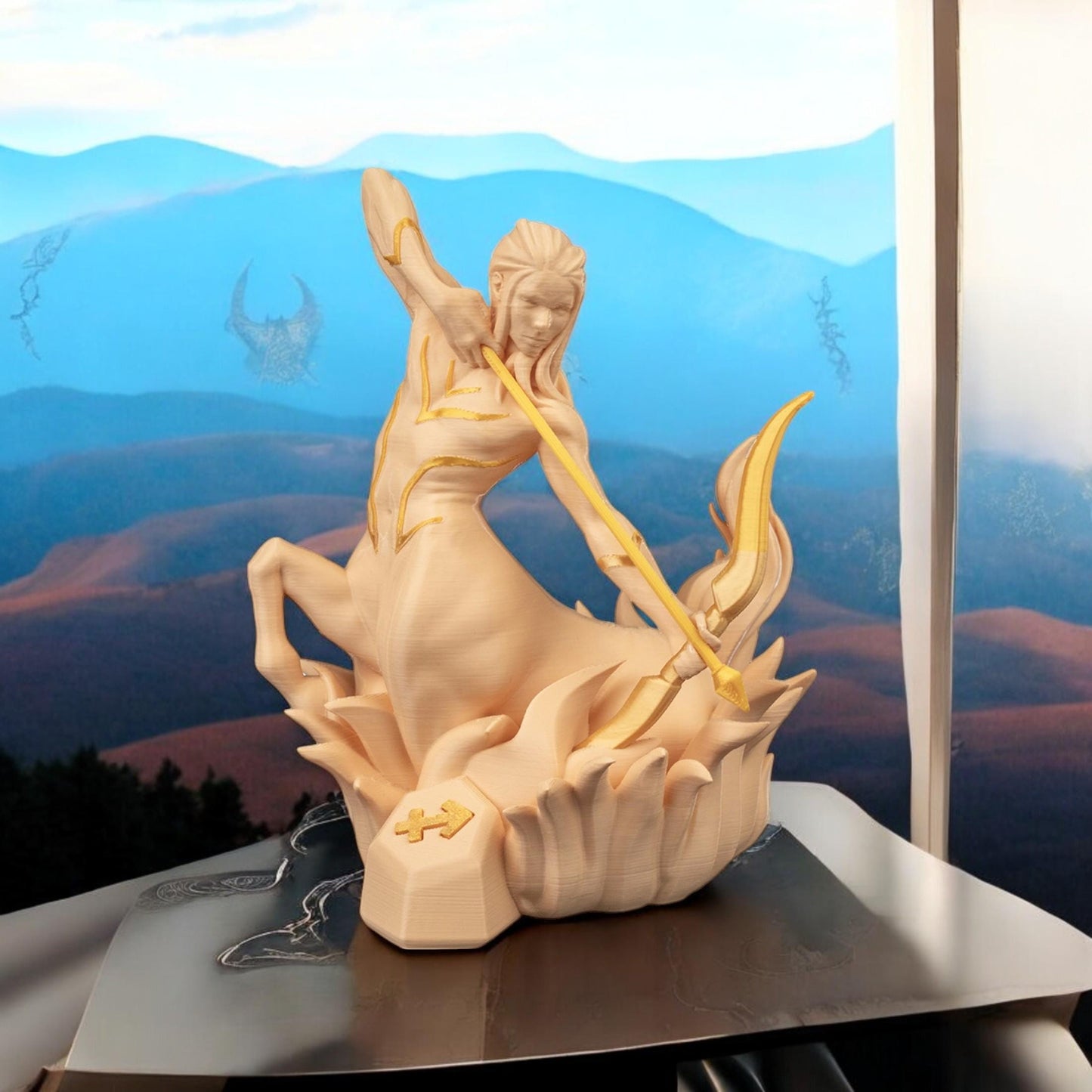 Sagitarius Sculpture Figurine | Unique 3D Printed Zodiac Decor for Astrology Lovers & Gifts for Sagitarius Fans