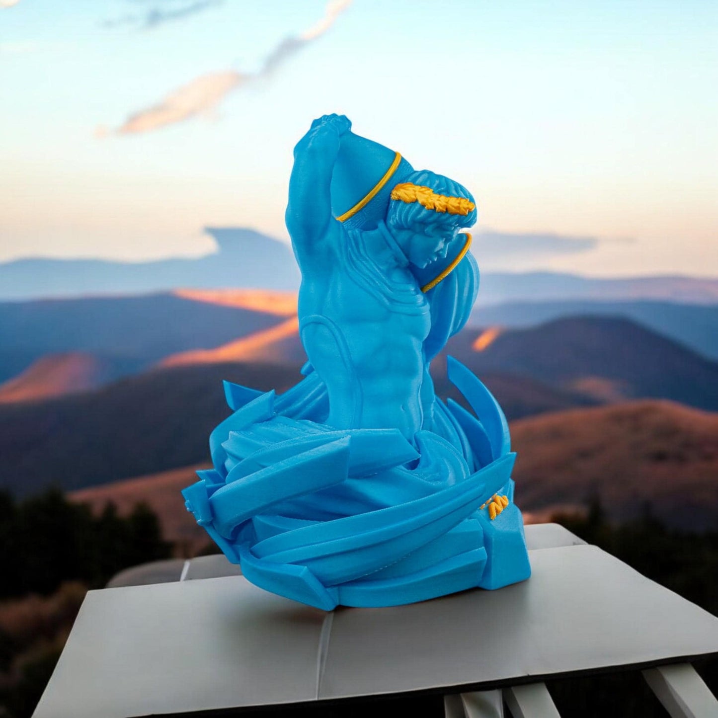 Aquarius Sculpture Figurine | Unique 3D Printed Zodiac Decor for Astrology Lovers & Fans