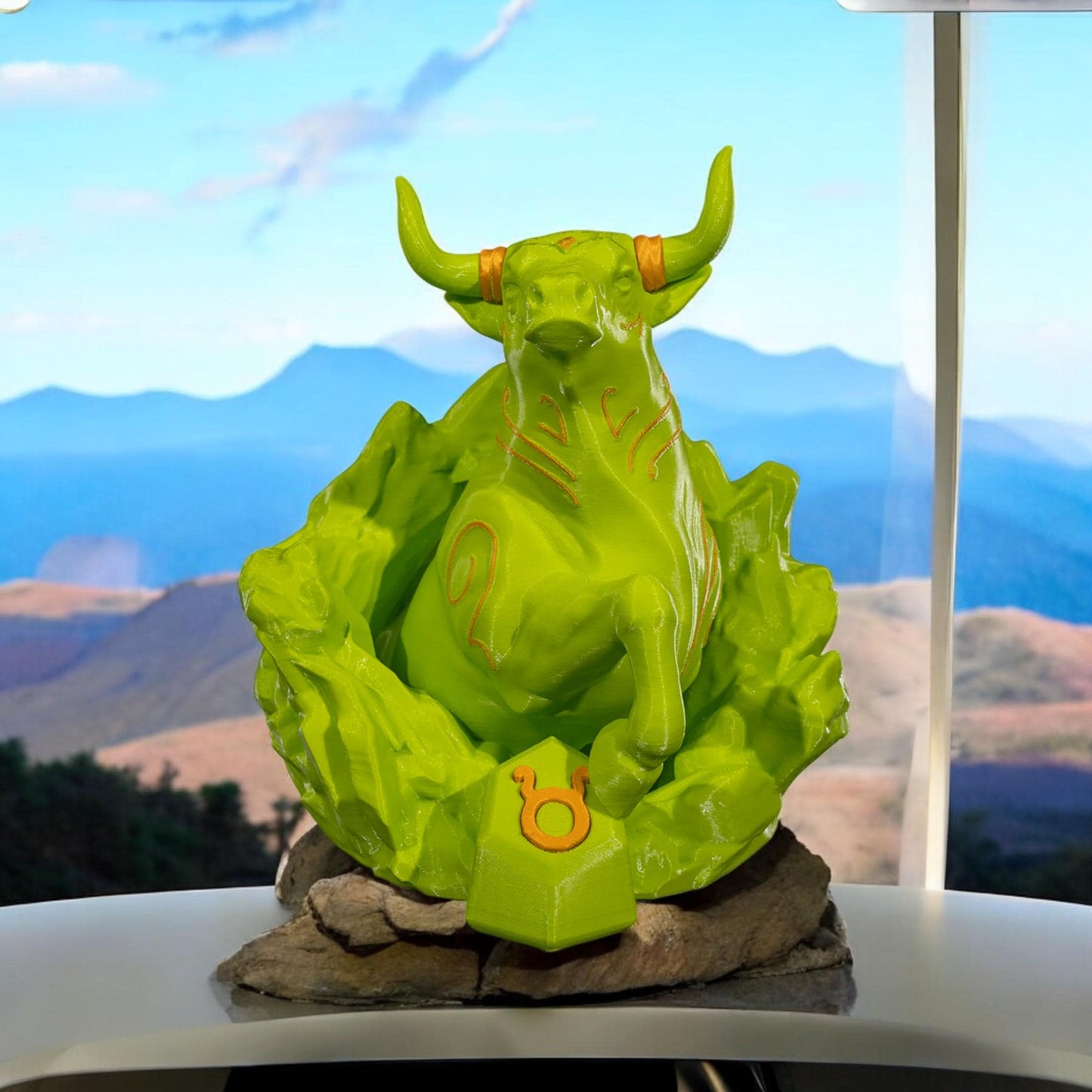 Taurus Sculpture Figurine | Unique 3D Printed Zodiac Decor & Gifts for Astrology Lovers