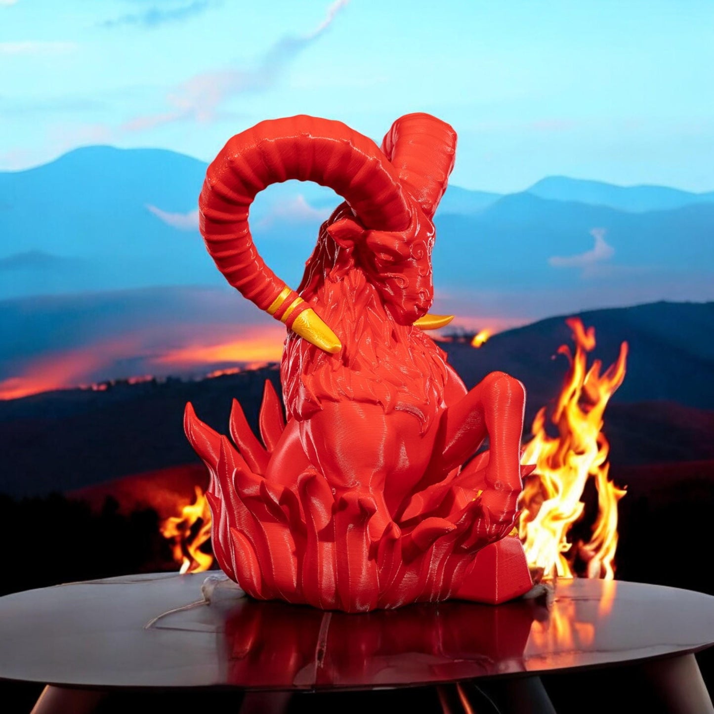 Aries Sculpture Figurine | Unique 3D Printed Zodiac Decor & Gifts for Astrology Lovers