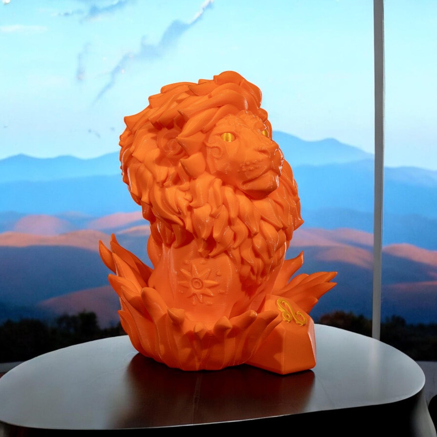 Leo Sculpture Figurine | Unique 3D Printed Zodiac Decor & Astrology Gifts for Leo Lovers
