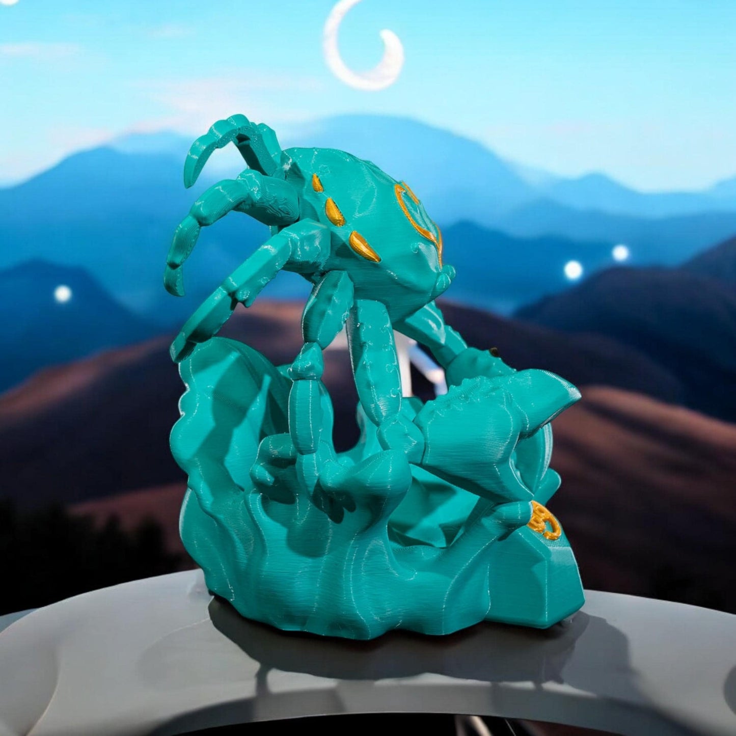 Cancer Sculpture Figurine | Unique 3D Printed Zodiac Decor & Astrology Gifts for Cancer Lovers