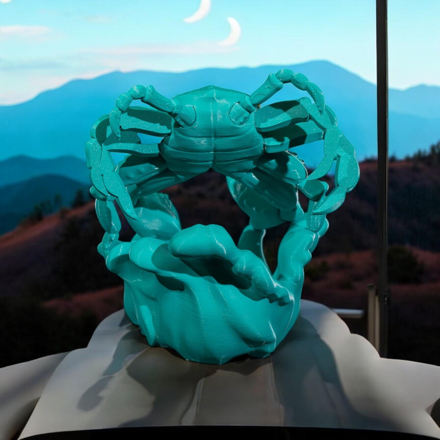 Cancer Sculpture Figurine | Unique 3D Printed Zodiac Decor & Astrology Gifts for Cancer Lovers