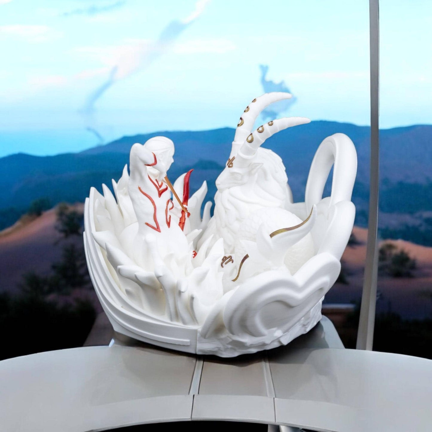 My Valentine is a Capricorn Sculpture Figurine | Unique 3D Printed Zodiac Decor Astrology Gifts for Valentine’s Day & Capricorn Lovers