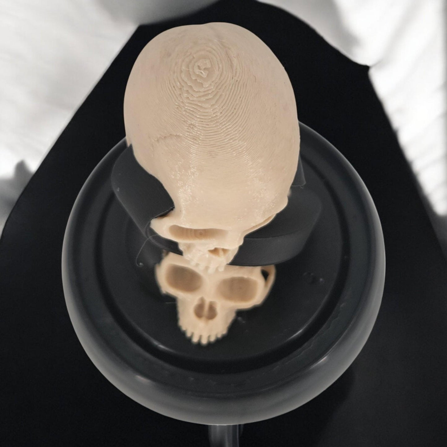 Sand of Mortality Skull Figurine | Unique Gothic Decor | Dark Art Collectible & Home Accent | Macabre Decor Idea