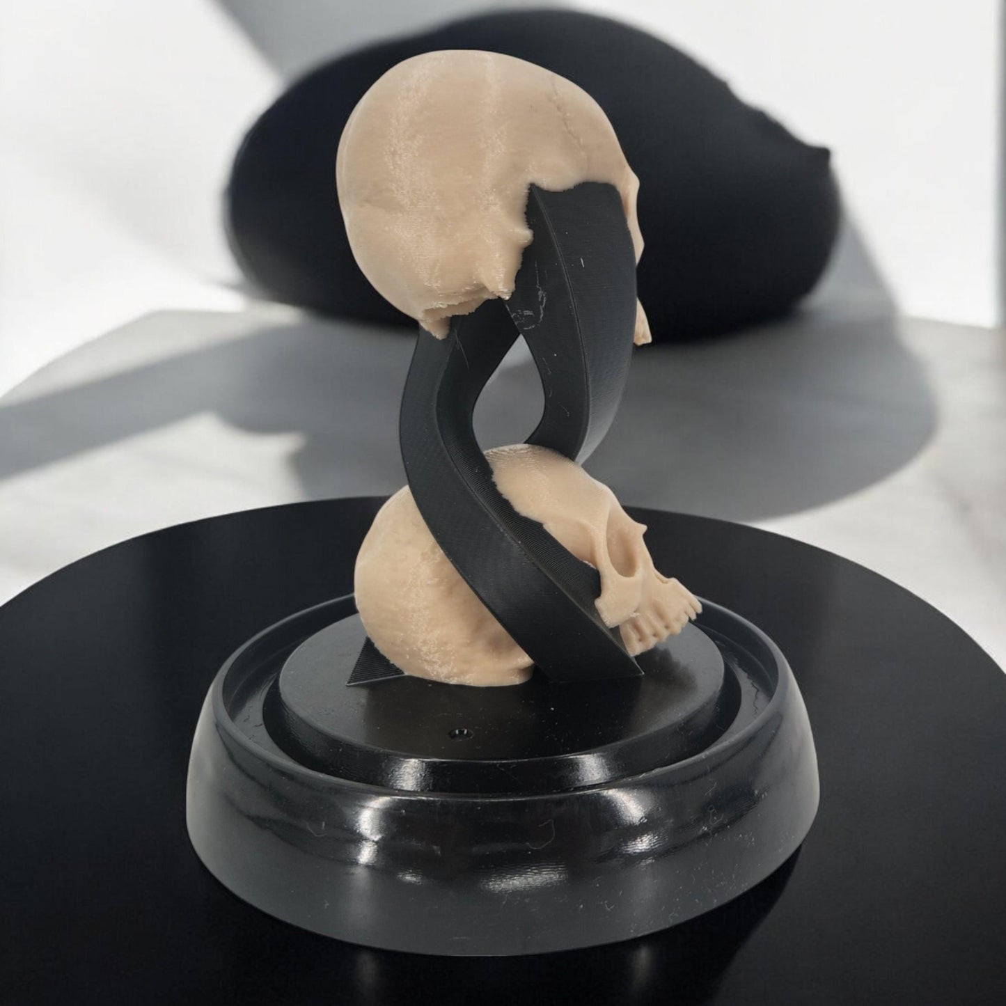 Sand of Mortality Skull Figurine | Unique Gothic Decor | Dark Art Collectible & Home Accent | Macabre Decor Idea