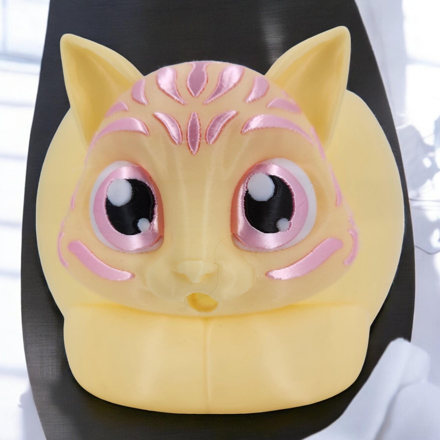 Cat Bobble Yarn Bowl - Perfect Gift for Knitting & Crochet Lovers, Feline Themed Accessory, Handmade Yarn Organizer