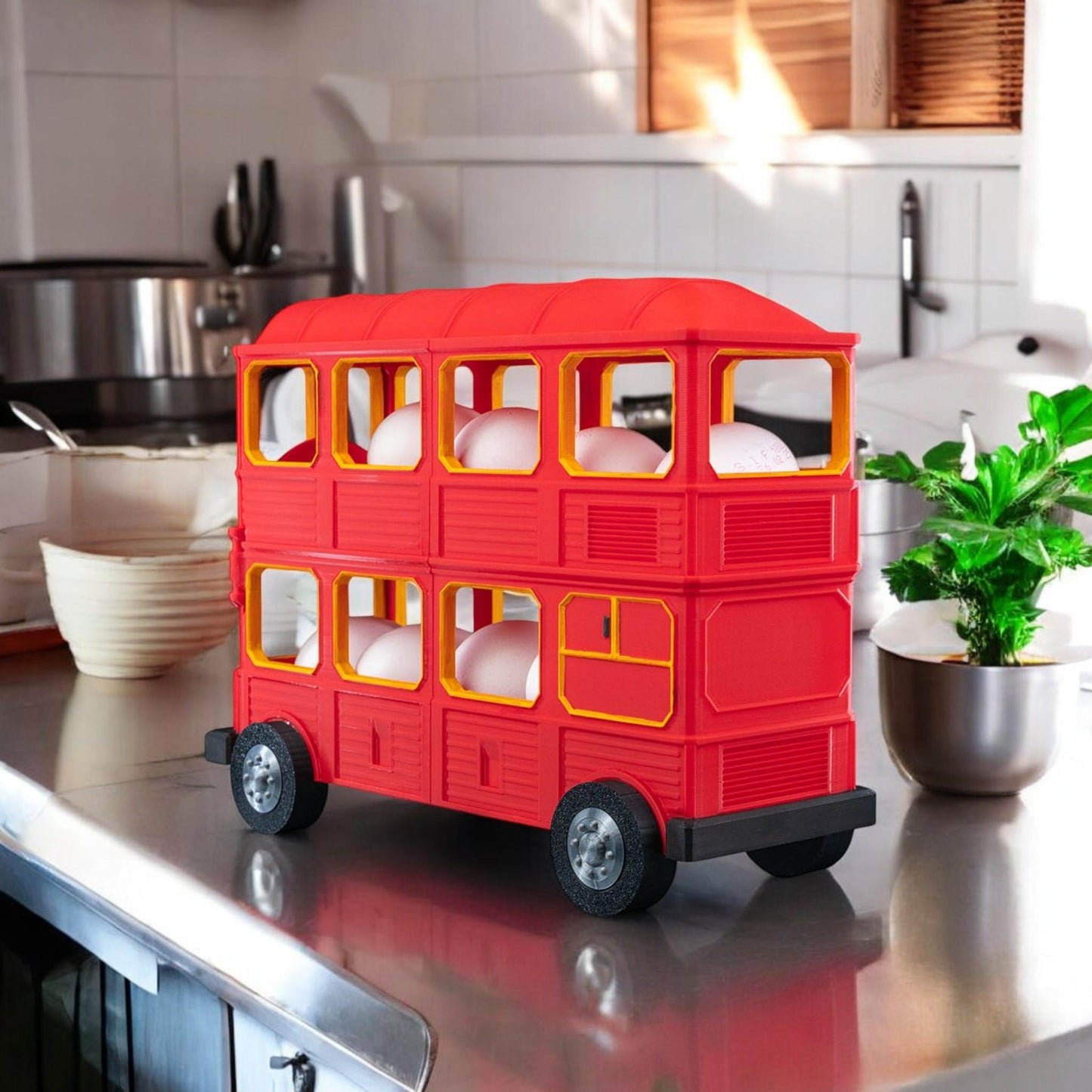 Egg Dispenser Tray | Hop on the Eggspress Holder for Fresh Farm Eggs, Kitchen Organizer, Egg Storage Solution