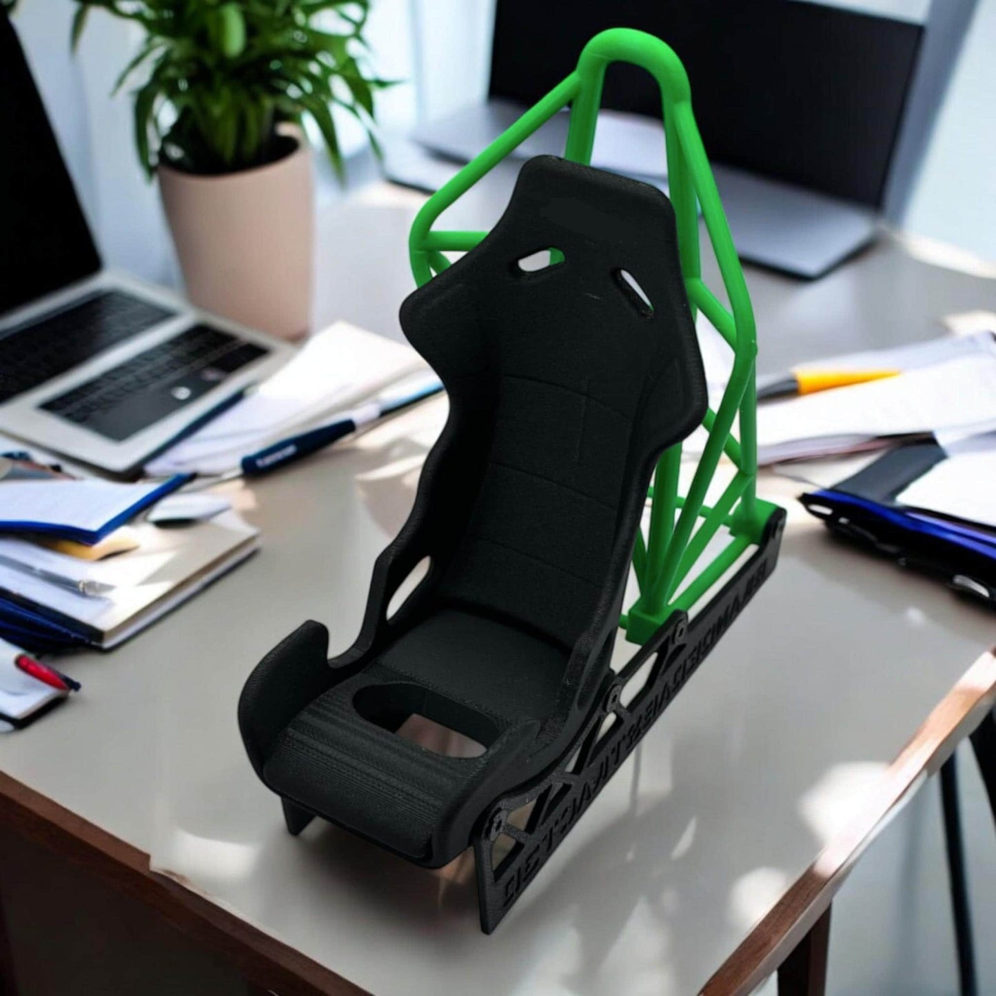 Racing Seat Phone Holder | Gift for Car Enthusiasts, Mechanics & Petrol Lovers | Desk Arrangement, Birthday Gift