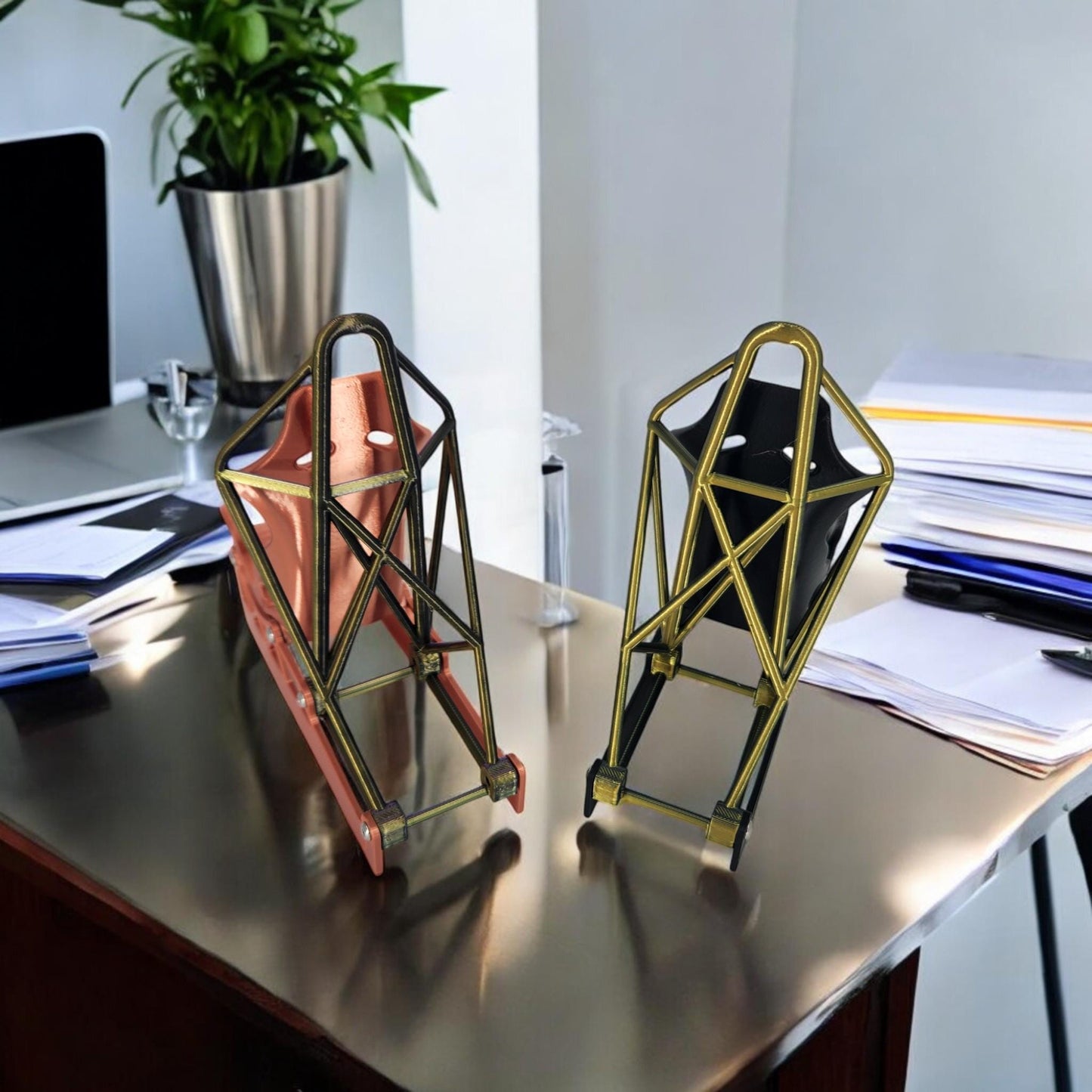 Racing Seat Phone Holder | Gift for Car Enthusiasts, Mechanics & Petrol Lovers | Desk Arrangement, Birthday Gift