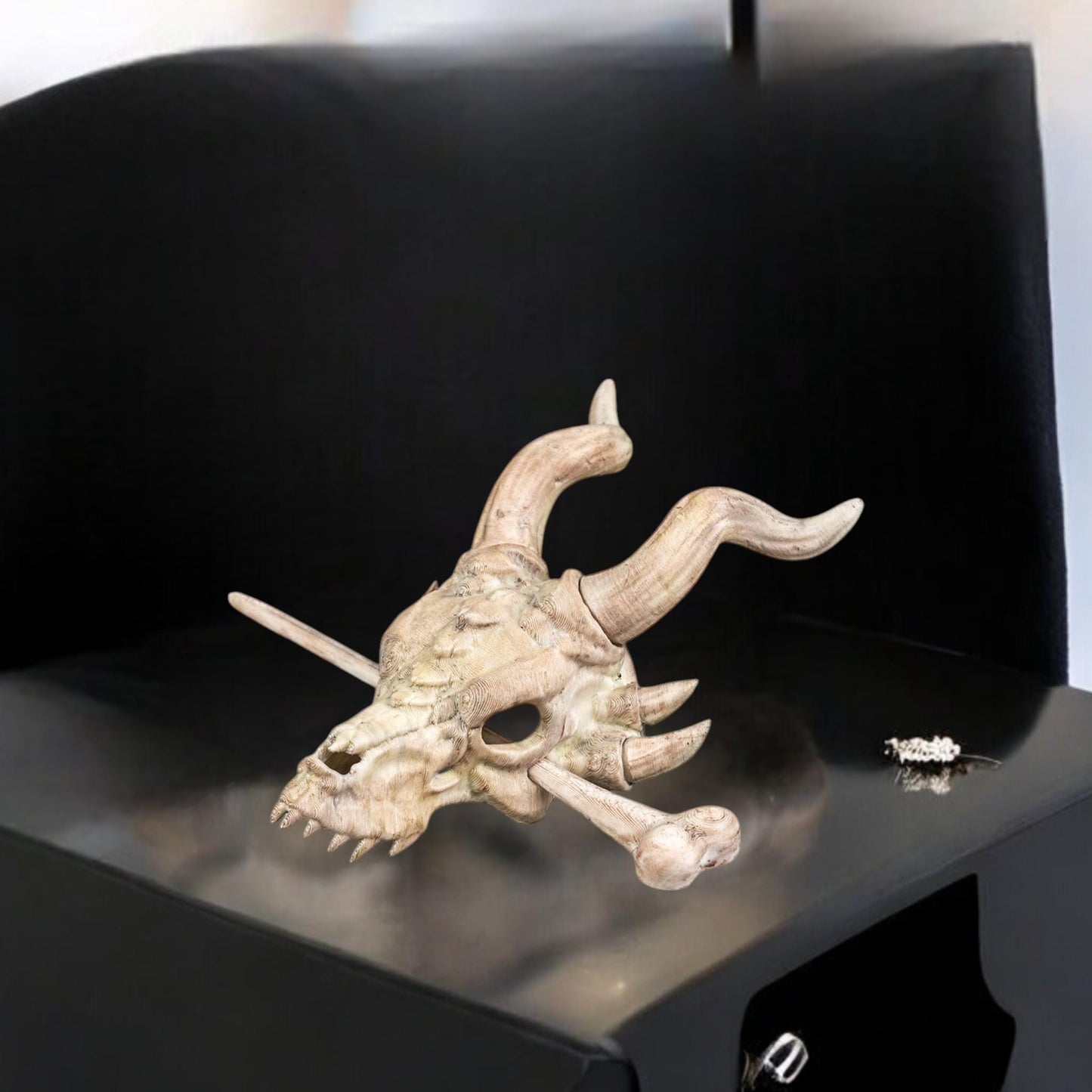 Dragon Bone Trophy Hair Pin | 3D Printed Hair Accessories | Unique Gothic Hair Jewelry for Women & Cosplay Style