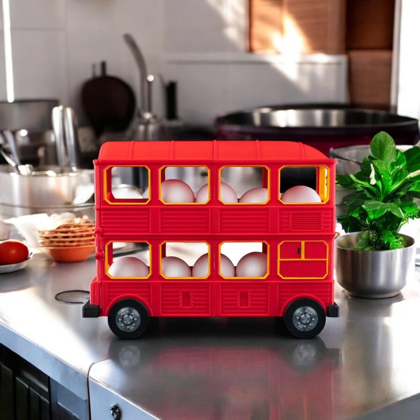 Egg Dispenser Tray | Hop on the Eggspress Holder for Fresh Farm Eggs, Kitchen Organizer, Egg Storage Solution