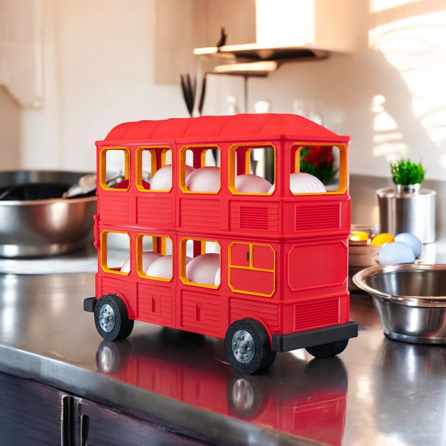 Egg Dispenser Tray | Hop on the Eggspress Holder for Fresh Farm Eggs, Kitchen Organizer, Egg Storage Solution