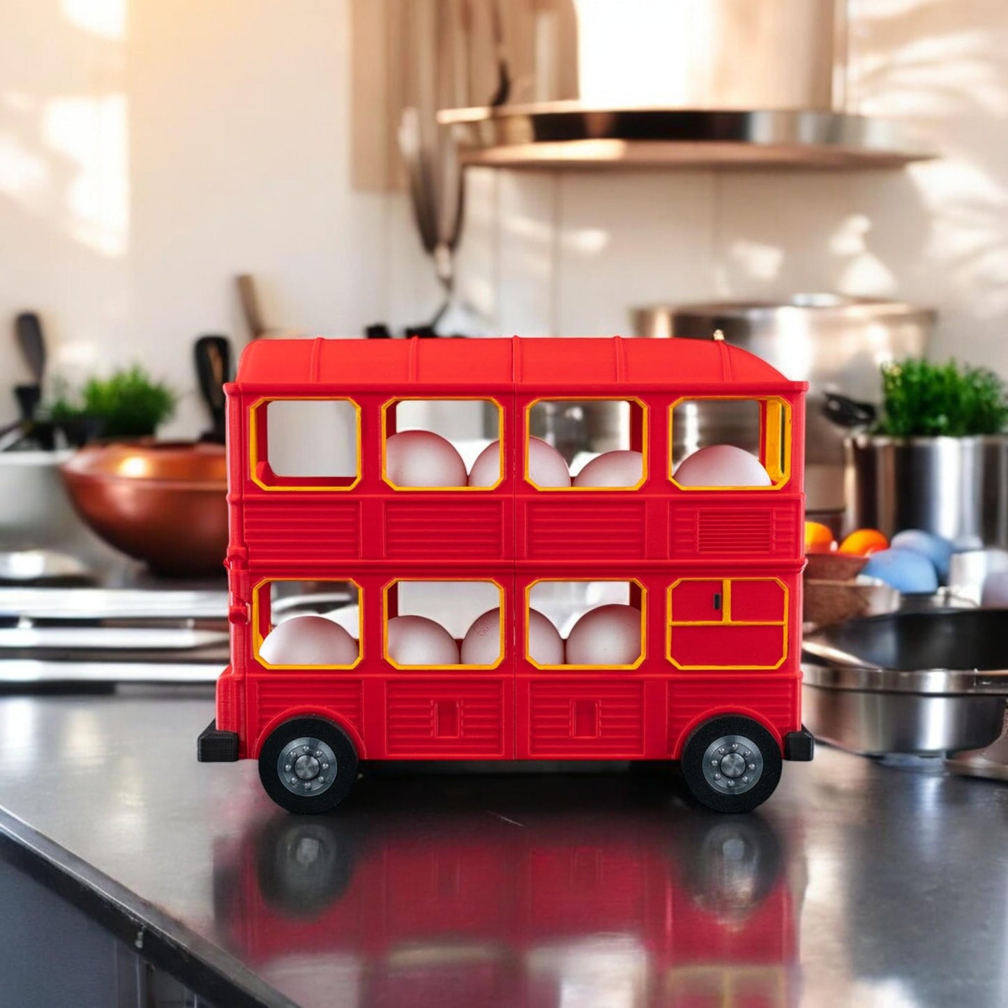 Egg Dispenser Tray | Hop on the Eggspress Holder for Fresh Farm Eggs, Kitchen Organizer, Egg Storage Solution