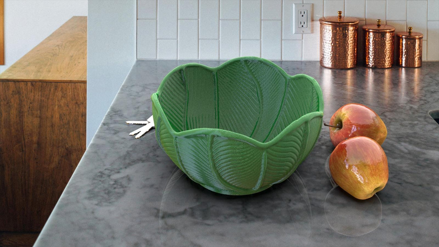 3D Printed Leaf Bowl | Nature-Inspired Home Decor | Unique Handmade Serving Dish | Functional Art for Your Living Space