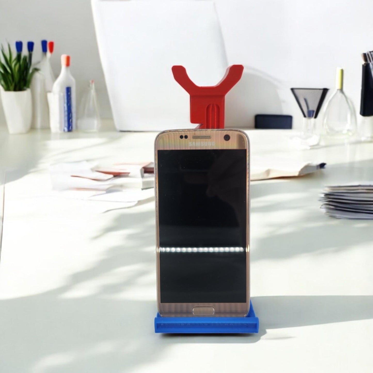 Jack stand phone Holder | Gift for Car Enthusiasts, Mechanics & Petrol Lovers | Desk Arrangement, Birthday Gift