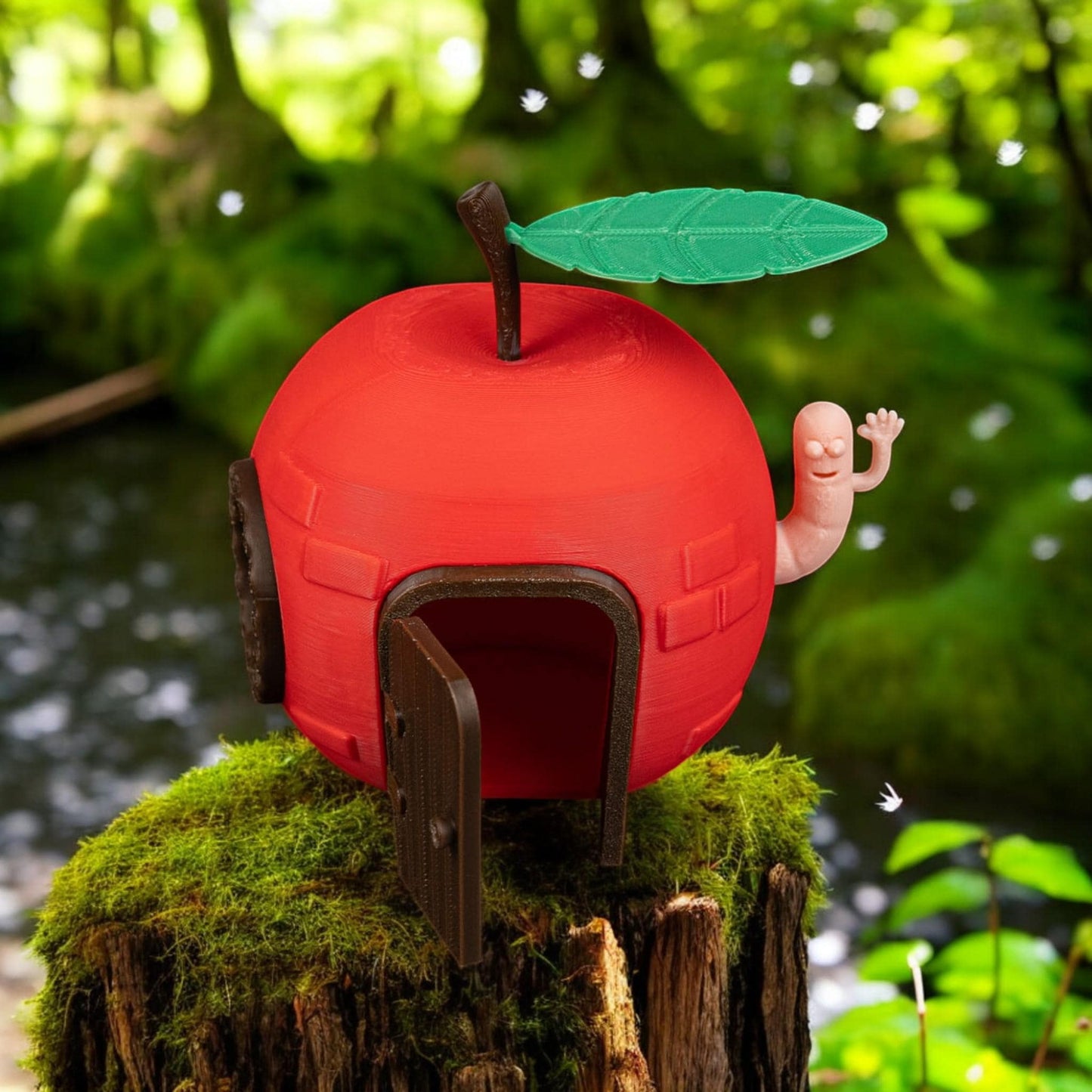 Rotten Apple Fairy House – Charming Fruity Getaway Decor, Perfect Size for Enchanted Garden & Home, Sweet Retreat Accessory