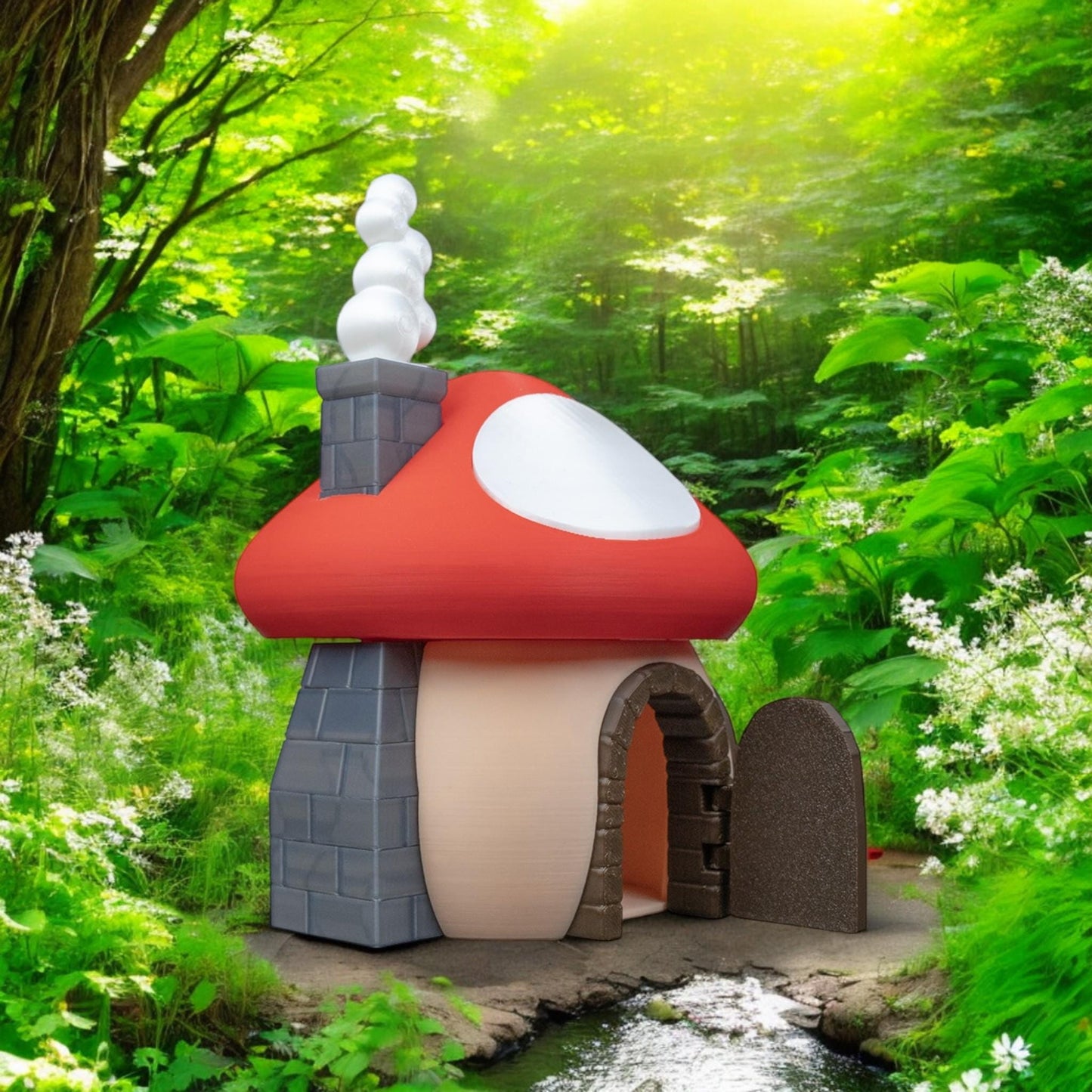 Mushroom Fairy House - Enchanted Garden Decor & Whimsical Mini Home Accessory for Magical Spaces