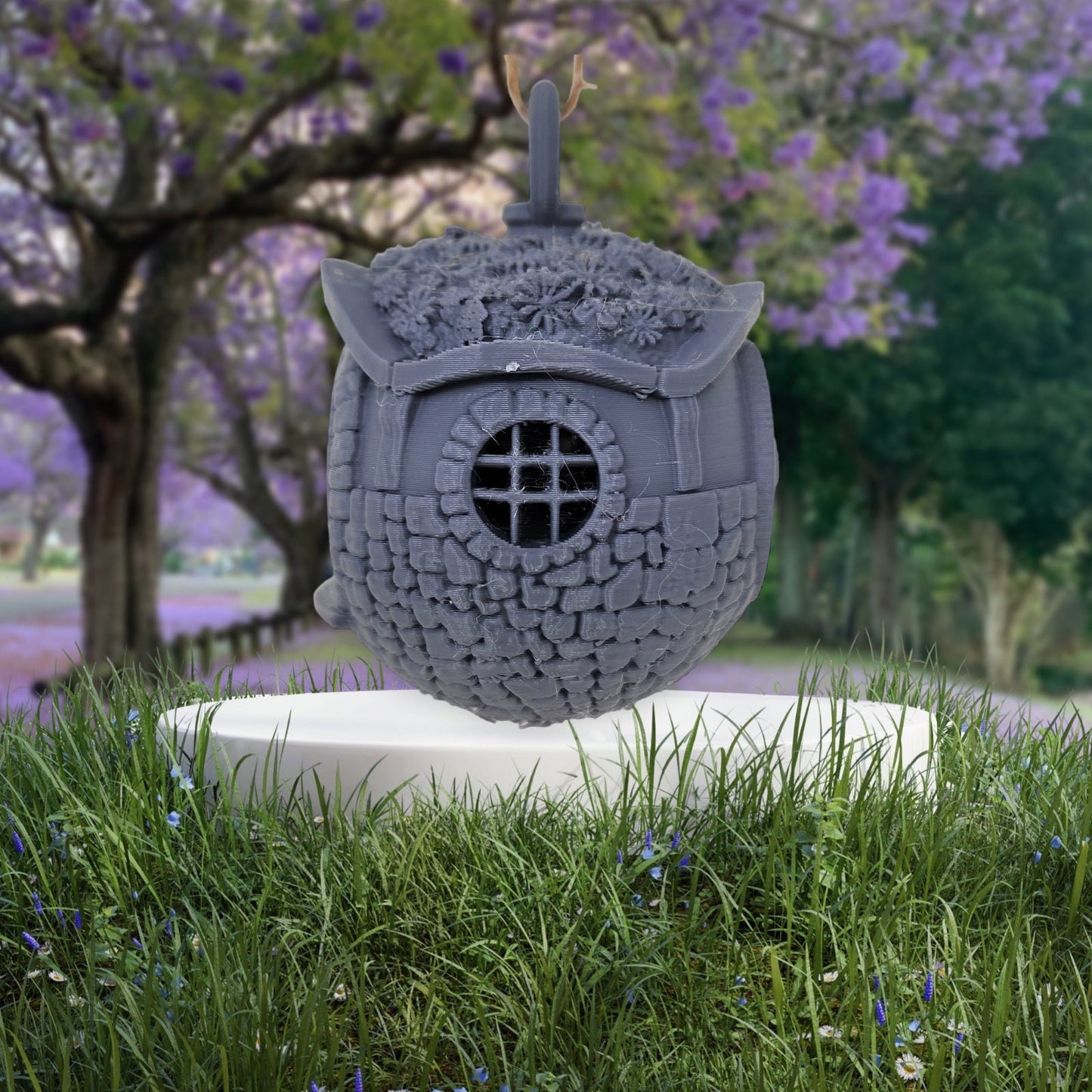 3D Printed Shire Hobbit Hole Ornament - Whimsical Christmas Decor - Unique Holiday Gift Idea