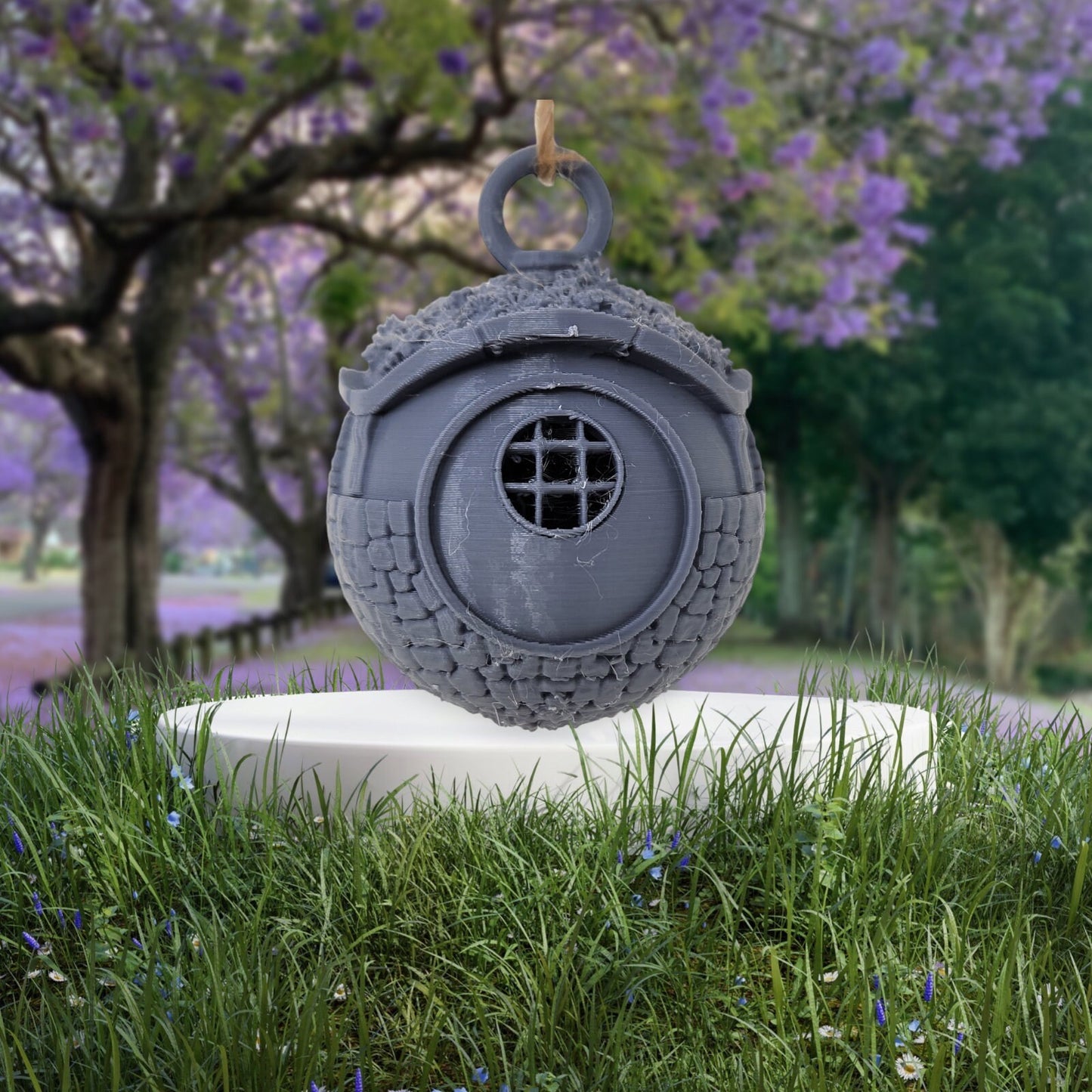 3D Printed Shire Hobbit Hole Ornament - Whimsical Christmas Decor - Unique Holiday Gift Idea