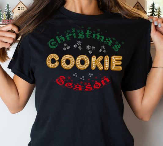 Tis the season Christmas Cookie Season - Holiday Festive Treats for Cookie Bakers - Gift for Cookie Lovers Gingerbread Red Green