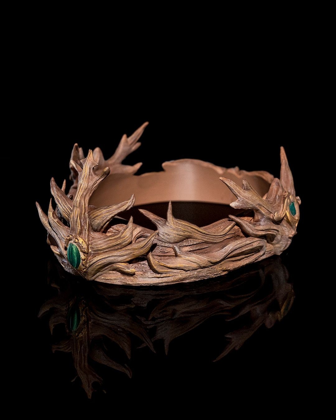 Elven Inspired Vine Crown for Kings & Queens Cosplay Crown - Unique 3D Printed for Costumes Fantasy Events