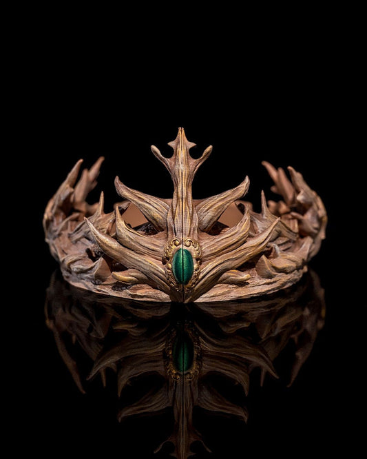 Elven Inspired Vine Crown for Kings & Queens Cosplay Crown - Unique 3D Printed for Costumes Fantasy Events