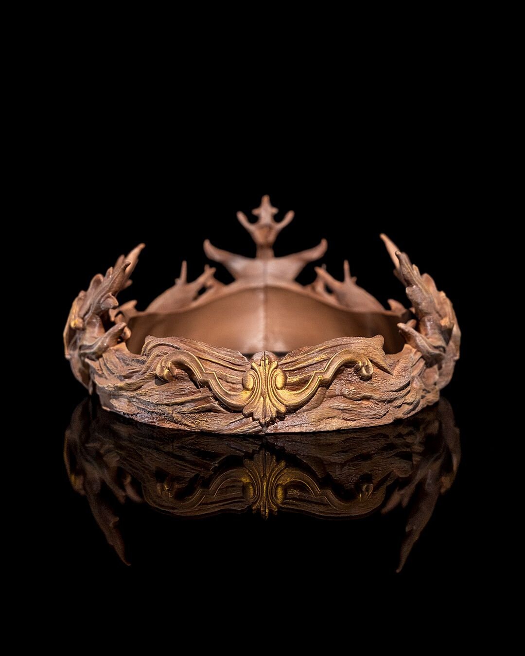 Elven Inspired Vine Crown for Kings & Queens Cosplay Crown - Unique 3D Printed for Costumes Fantasy Events