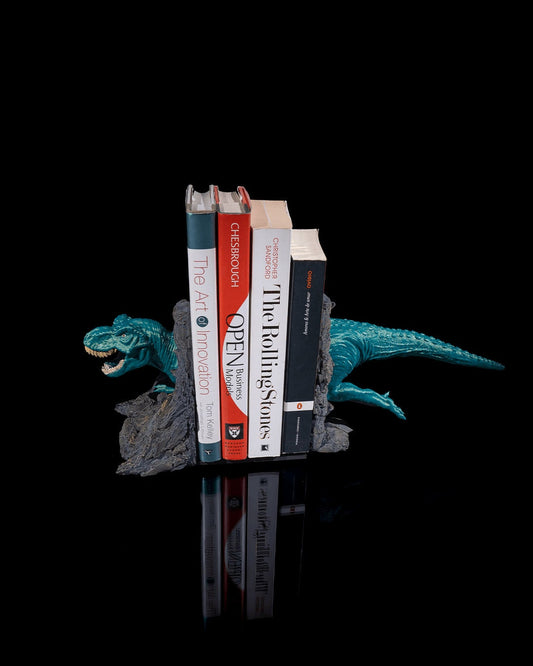 T-Rex Book Ends - Dinosaur Decor for Kids' Room, Nursery & Office - Unique Gift for Book Lovers, Heavy Duty Bookends