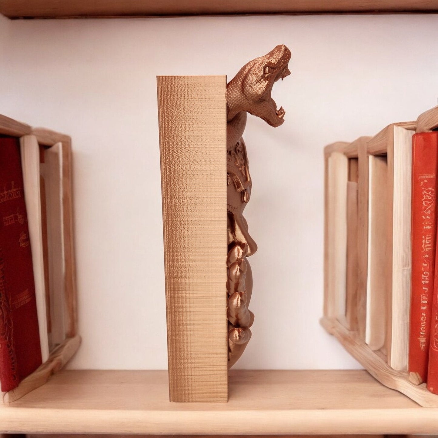 Medusa Book Nook Sculpture, Greek Mythology Shelf Décor, Unique Fantasy Bookends, Ideal Readers Gift, Mythical Art