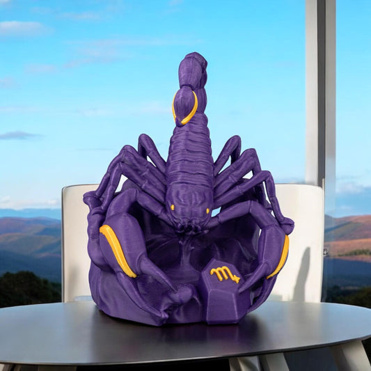 Scorpio Sculpture Figurine | Unique 3D Printed Zodiac Decor | Gift for Astrology Lovers & Scorpio Fans