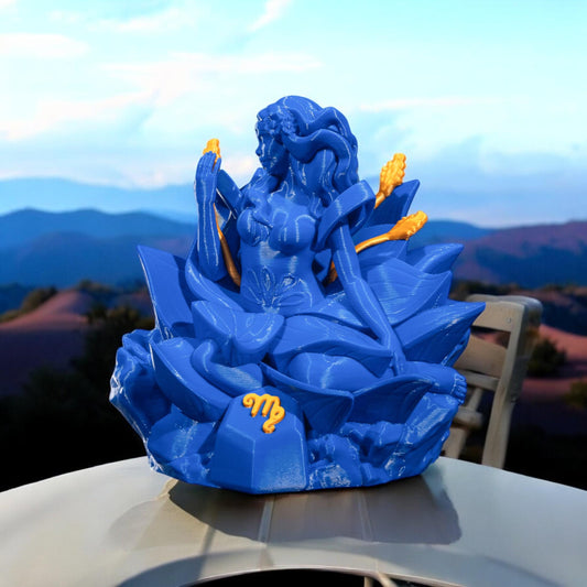 Virgo Sculpture Figurine | Unique 3D Printed Zodiac Decor for Astrology Lovers & Gifts for Virgo Fans
