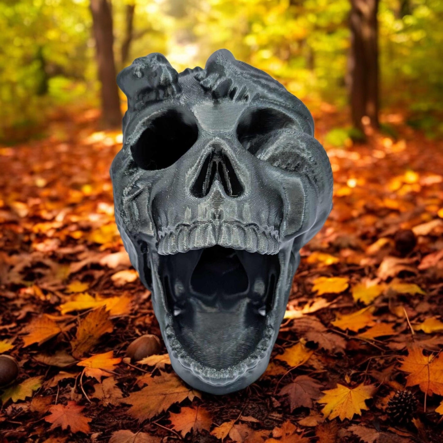 Human Skull Dragon Wrapped Dice Tower | 3D Printed  Unique Tabletop Gaming Accessory | Perfect Gift for Gamers and D&D Enthusiasts