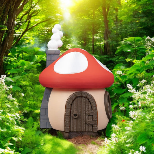 Mushroom Fairy House - Enchanted Garden Decor & Whimsical Mini Home Accessory for Magical Spaces