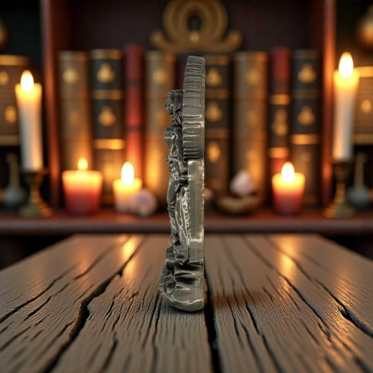 Hecate Statue Greek Goddess Pagan Altar Figurine 3D Printed Hexe Sculpture with Key for Witchcraft Home Decor witch goddess decor gift