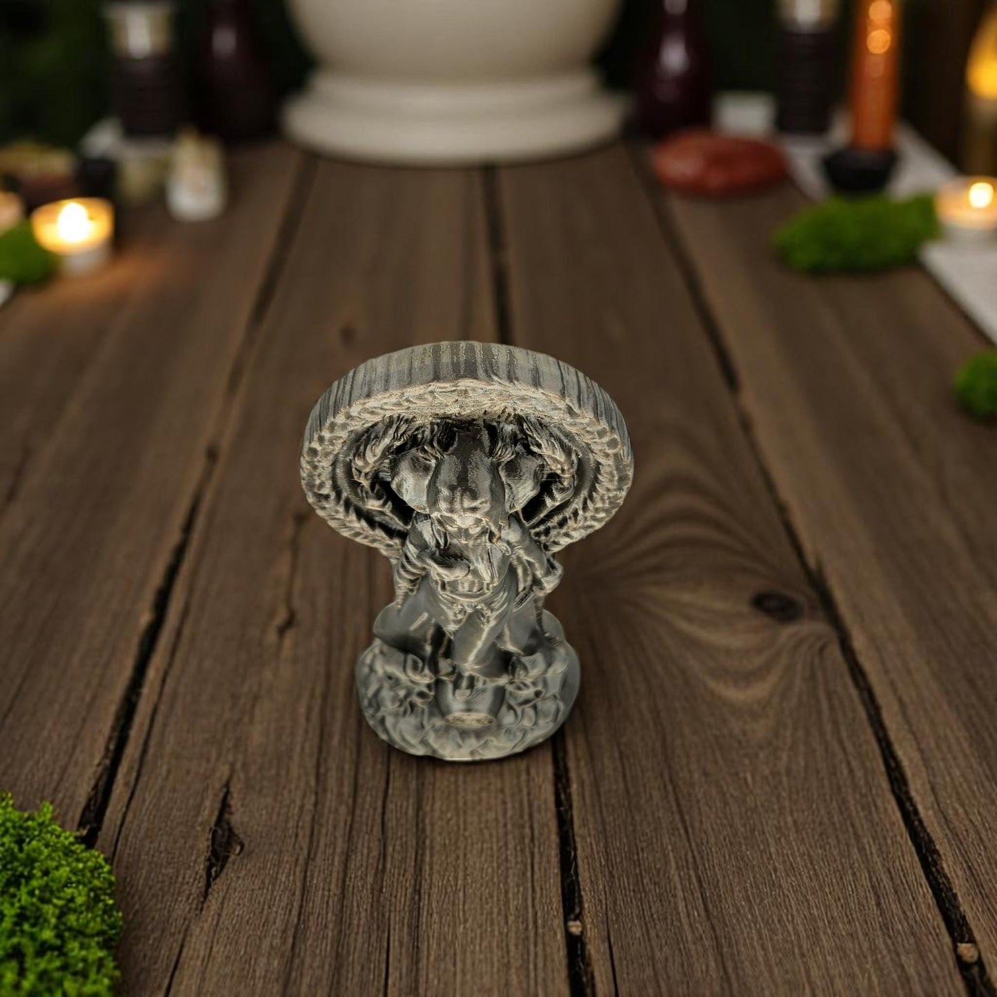 Hecate Statue Greek Goddess Pagan Altar Figurine 3D Printed Hexe Sculpture with Key for Witchcraft Home Decor witch goddess decor gift