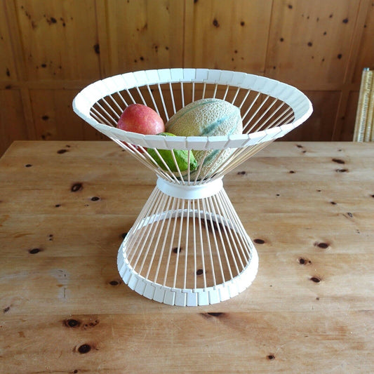 Handcrafted Art Deco Style 3D Printed Bowl | Unique Home Decor Piece with Wooden Skewers, Decoration Wooden Skewer Fruit Bowl Wind