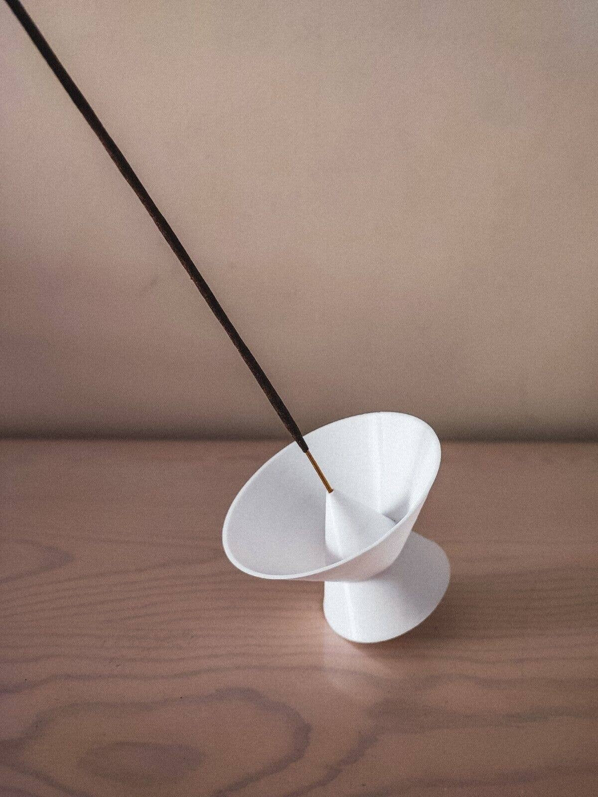Minimalist Ash Catcher, Sturdy Incense Holder for Sticks - Handcrafted Sphere Inspired 3D Printed Incense Burner
