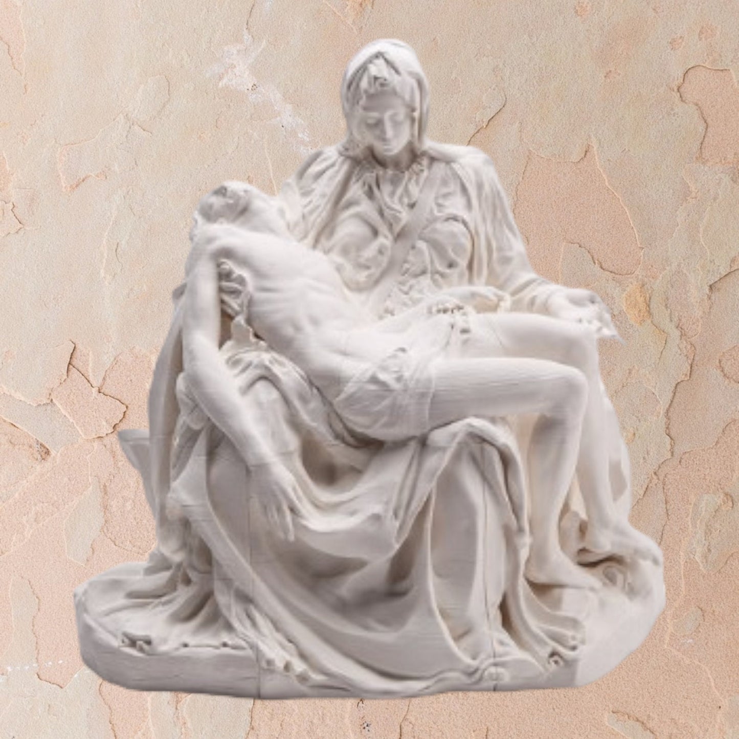 Pieta Michelangelo Mary and Jesus - Unique 3D Printed Religious Sculpture for Home Dcor or Gift