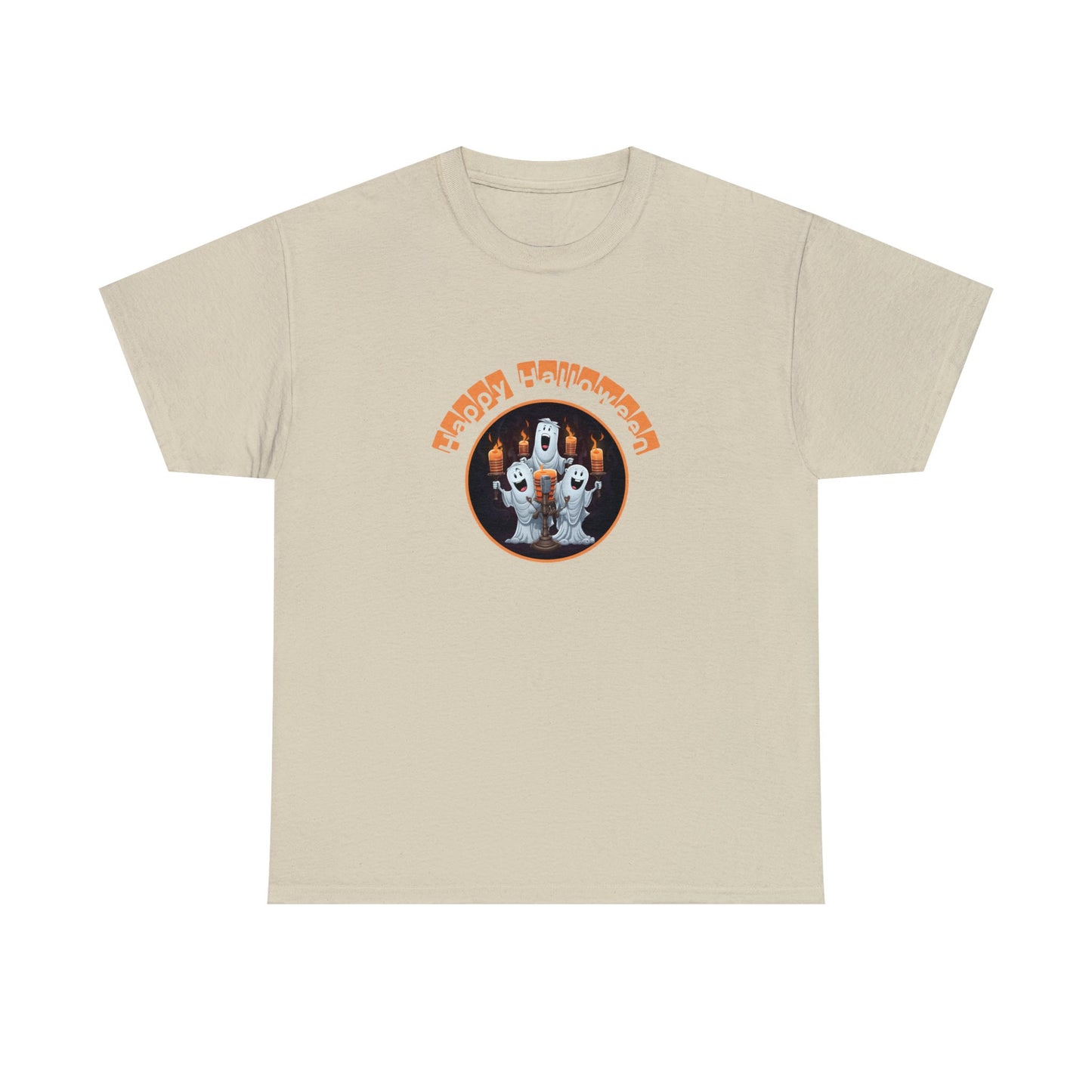 Singing Ghosts Band with Candles: Add a Spine-Chilling Atmosphere with this Funny Happy Halloween Trio Spooky Crooner Ghosts shirt