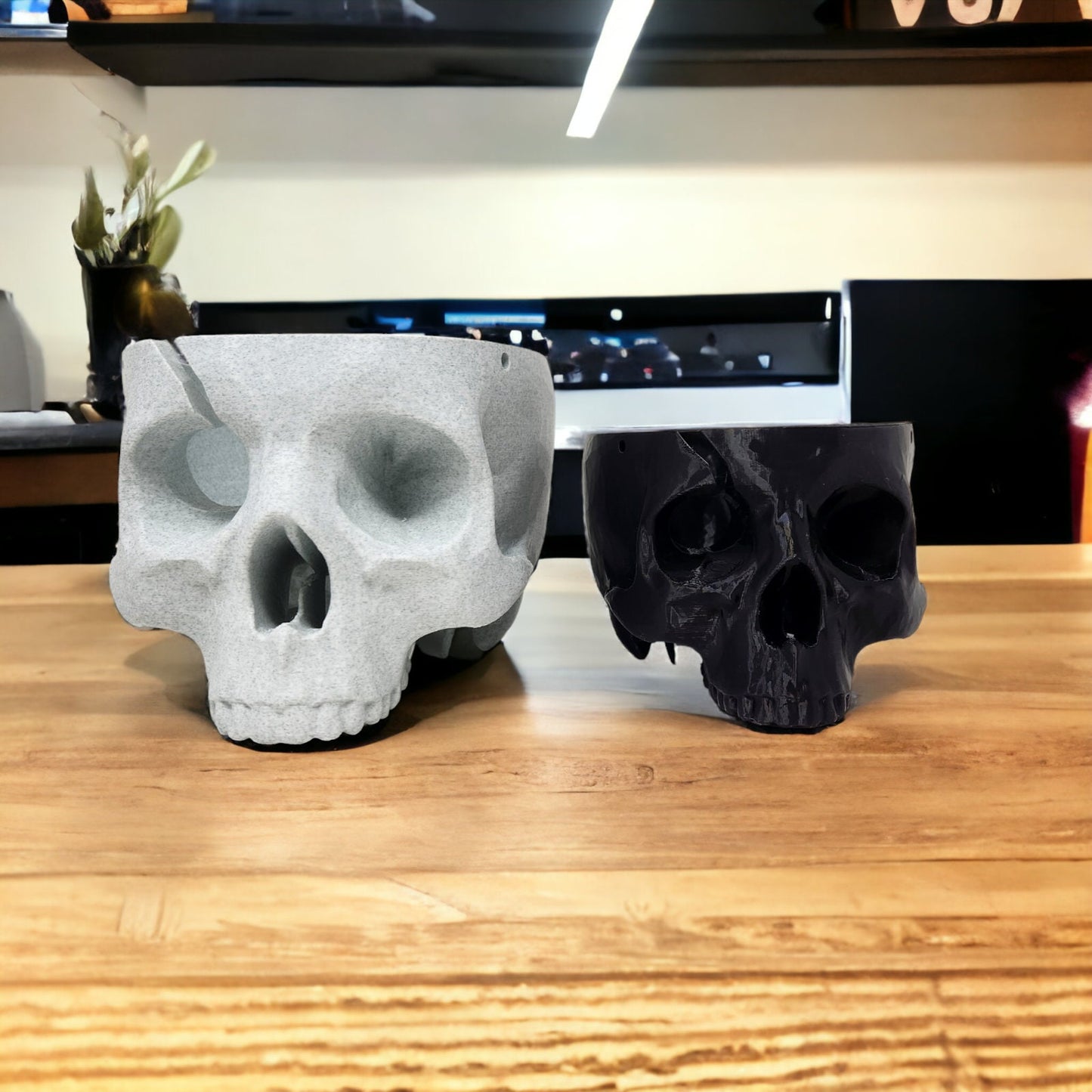 Skull Yarn Bowl - Gothic-Inspired Yarn Holder for Crafting, Home Decor or as a Knitting & Crochet Accessory 3D Printed