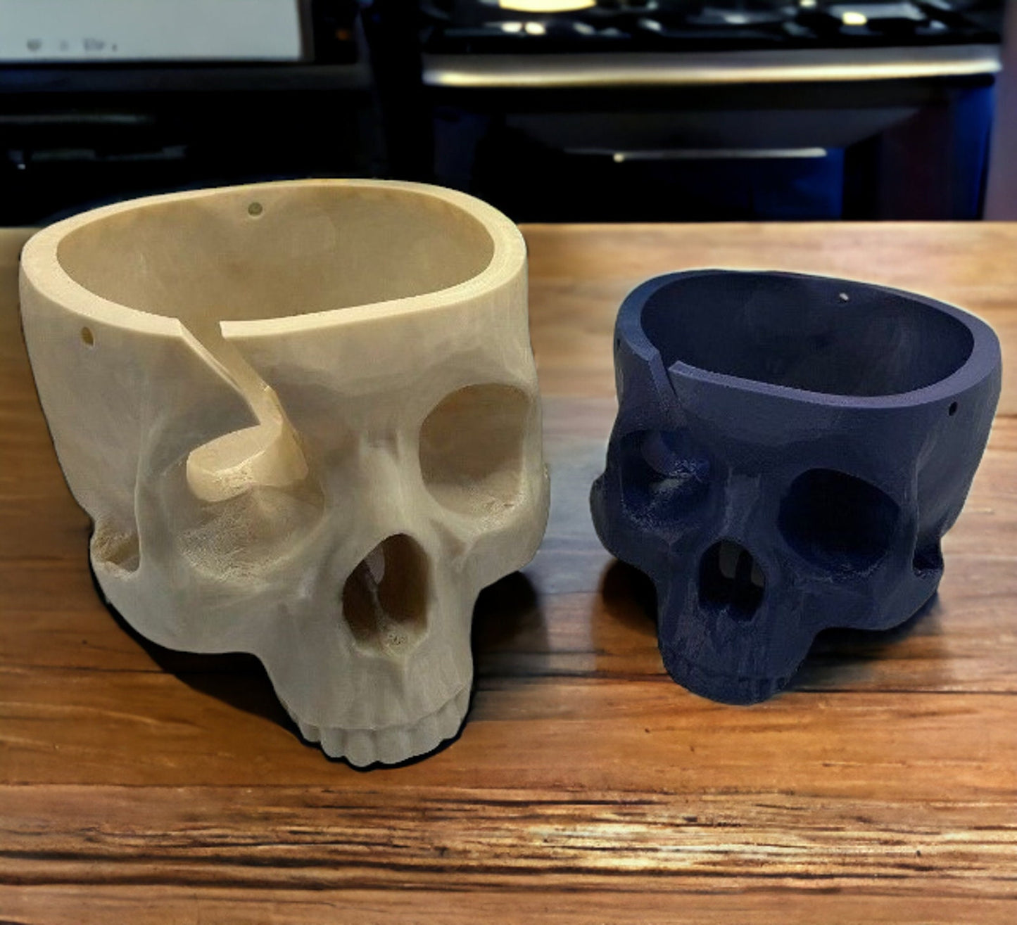 Skull Yarn Bowl - Gothic-Inspired Yarn Holder for Crafting, Home Decor or as a Knitting & Crochet Accessory 3D Printed